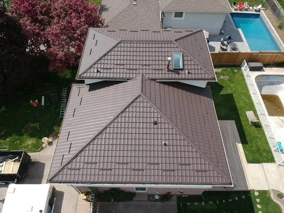 Restored roof - Storm damage and restoration in Montgomery County PA
